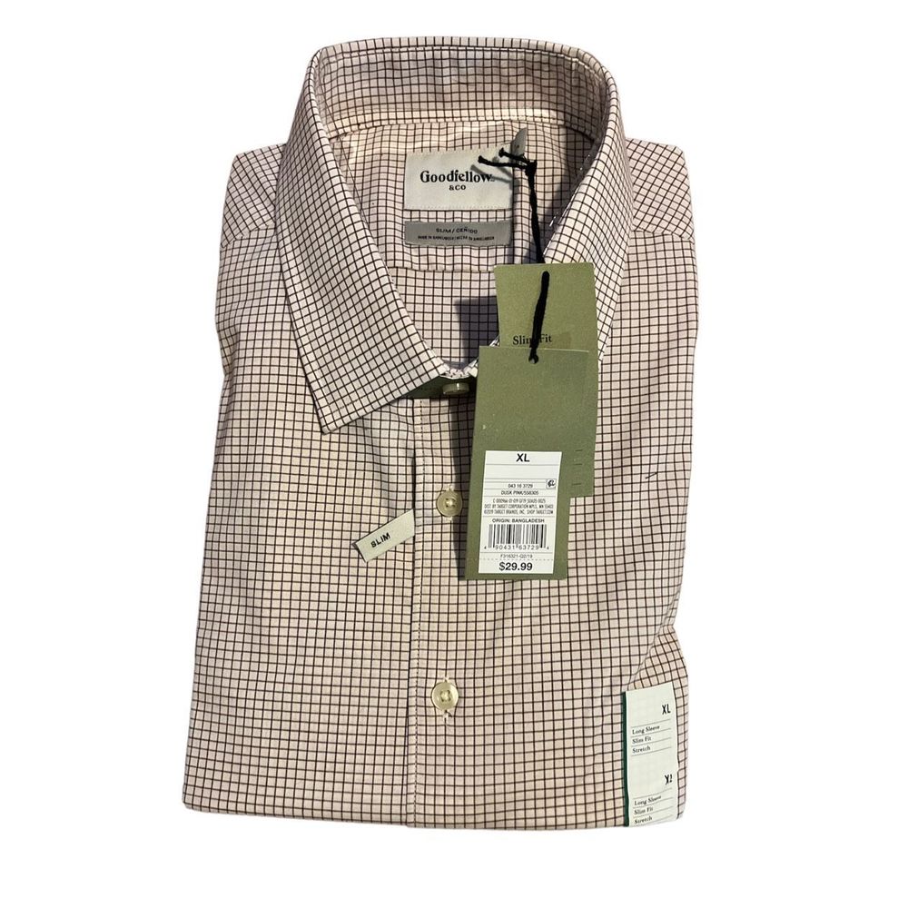 Good fellow & Co Long Sleeve Slim Fit 
Size XL